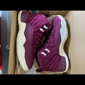 Burgundy Jordan 12 men’s